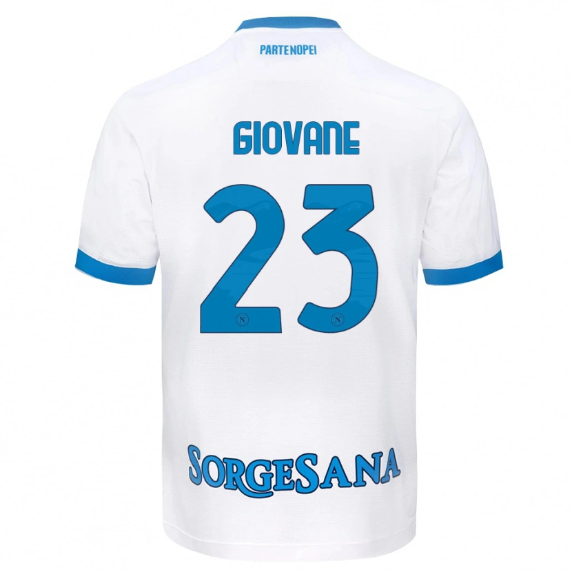 Danxen Dzieci Giovane Santana Do Nascimento #23 Biały Błękitny Wyjazdowa Koszulka 2026/27 Koszulki Klubowe