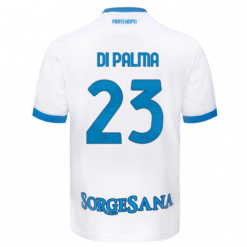 Danxen Dzieci Manuel Di Palma #23 Biały Błękitny Wyjazdowa Koszulka 2026/27 Koszulki Klubowe
