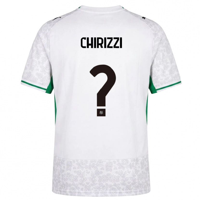 Danxen Dzieci Antonio Chirizzi #0 Biały Czarny Zielony Wyjazdowa Koszulka 2026/27 Koszulki Klubowe