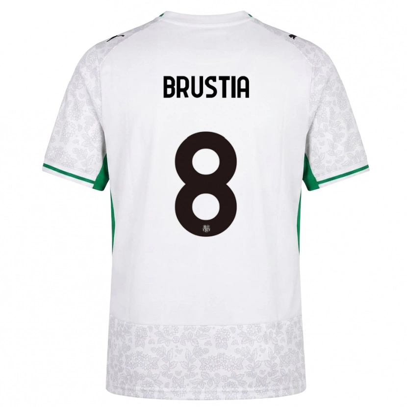 Danxen Dzieci Martina Brustia #8 Biały Czarny Zielony Wyjazdowa Koszulka 2026/27 Koszulki Klubowe