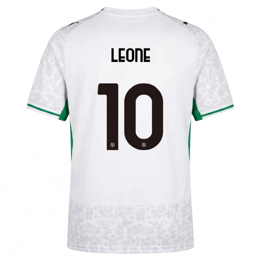 Danxen Dzieci Kevin Leone #10 Biały Czarny Zielony Wyjazdowa Koszulka 2026/27 Koszulki Klubowe