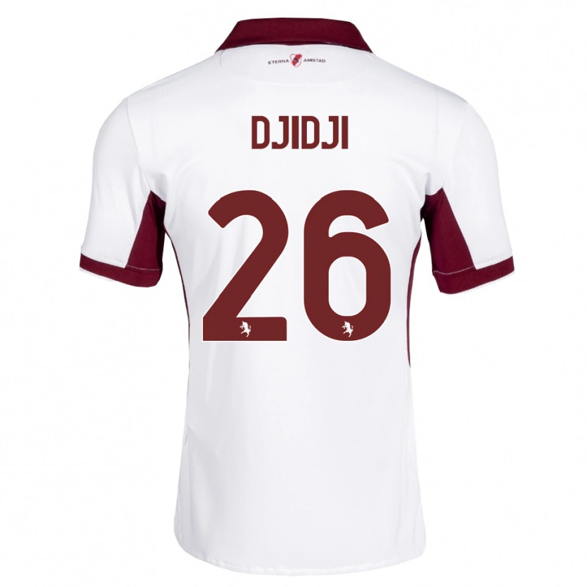 Danxen Dzieci Koffi Djidji #26 Bordowy Biały Czerwony Wyjazdowa Koszulka 2026/27 Koszulki Klubowe