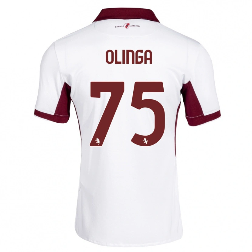 Danxen Dzieci Kenny Liema Olinga #75 Bordowy Biały Czerwony Wyjazdowa Koszulka 2026/27 Koszulki Klubowe