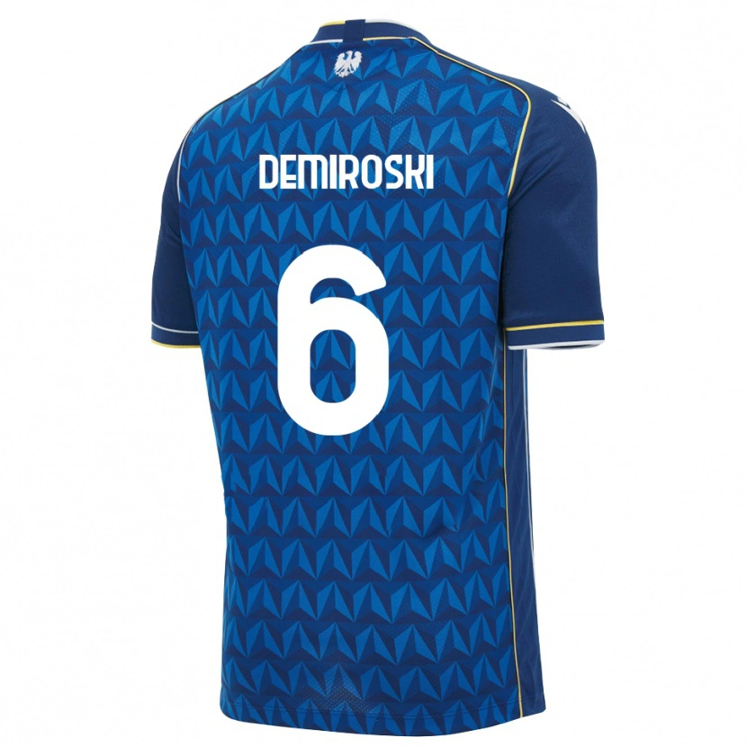 Danxen Dzieci Shenol Demiroski #6 Królewski Niebieski Biały Niebieski Wyjazdowa Koszulka 2026/27 Koszulki Klubowe