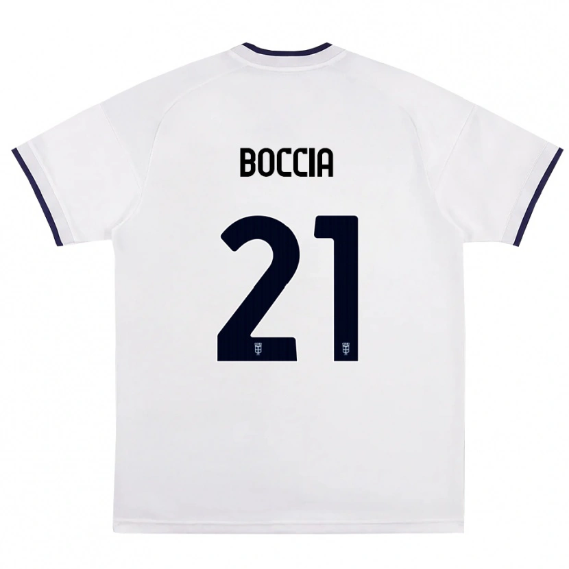 Danxen Dzieci Thomas Boccia #21 Biały Czerwony Królewski Niebieski Wyjazdowa Koszulka 2026/27 Koszulki Klubowe