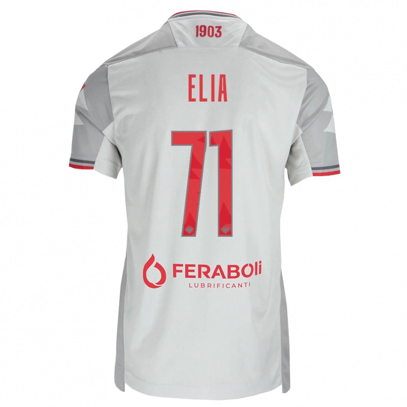 Danxen Dzieci Salvatore Elia #71 Szary Biały Czerwony Wyjazdowa Koszulka 2026/27 Koszulki Klubowe