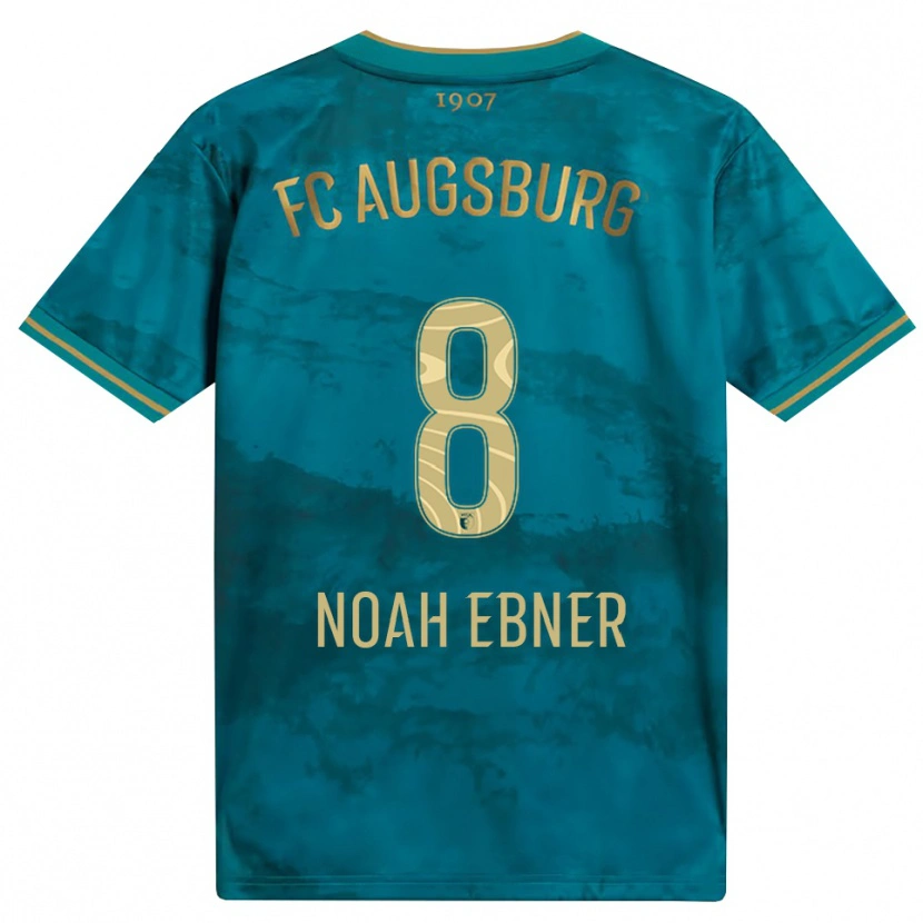 Danxen Dzieci Noah Ebner #8 Zielony Brązowy Wyjazdowa Koszulka 2026/27 Koszulki Klubowe