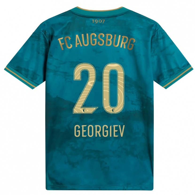 Danxen Dzieci Bojan Georgiev #20 Zielony Brązowy Wyjazdowa Koszulka 2026/27 Koszulki Klubowe