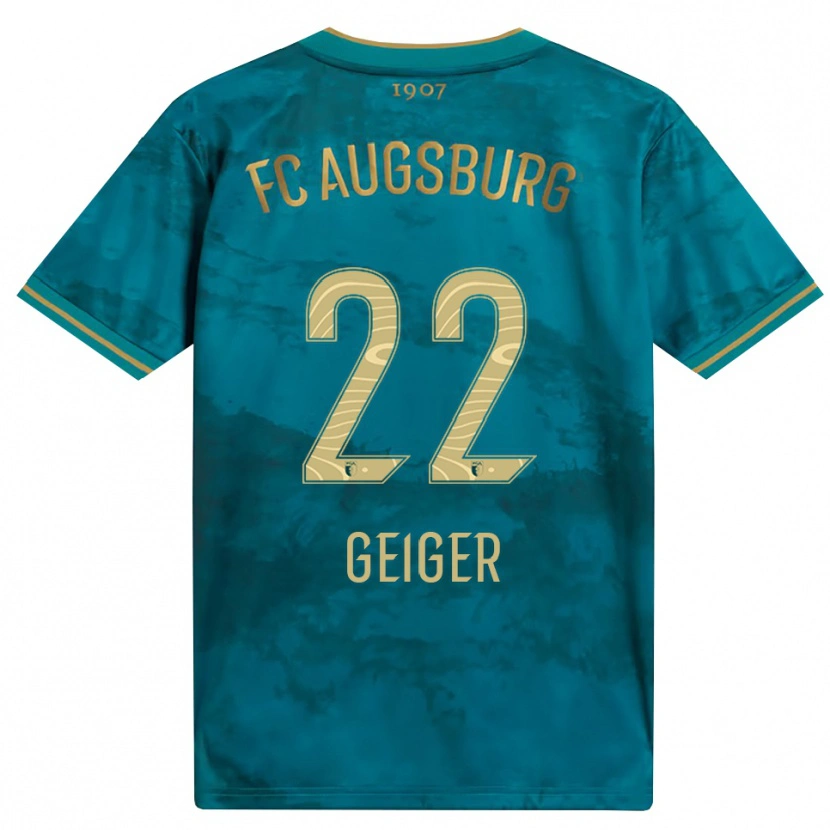 Danxen Dzieci Maximilian Geiger #22 Zielony Brązowy Wyjazdowa Koszulka 2026/27 Koszulki Klubowe
