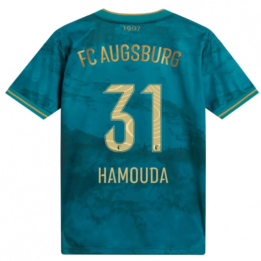 Danxen Dzieci Hania Hamouda #31 Zielony Brązowy Wyjazdowa Koszulka 2026/27 Koszulki Klubowe