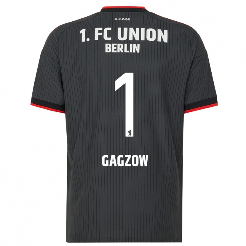 Danxen Dzieci Fritz Gagzow #1 Czarny Biały Czerwony Wyjazdowa Koszulka 2026/27 Koszulki Klubowe