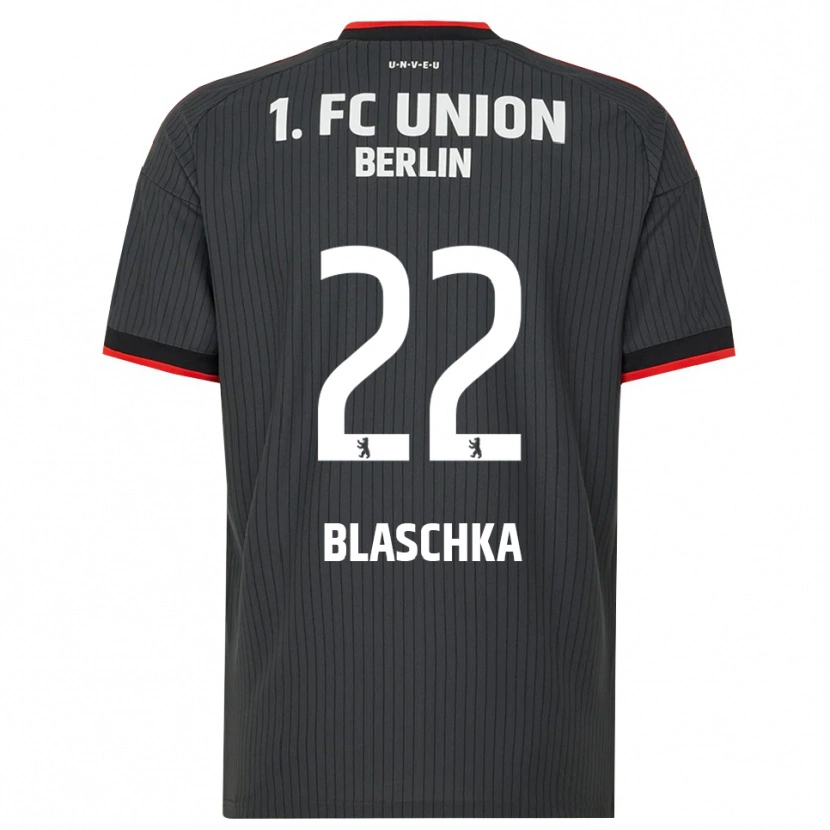 Danxen Dzieci Anouk Blaschka #22 Czarny Biały Czerwony Wyjazdowa Koszulka 2026/27 Koszulki Klubowe