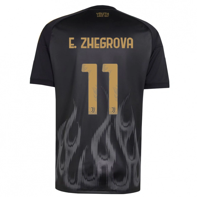 Danxen Dzieci Edon Zhegrova #11 Czarny Brązowy Trzeci Komplet Koszulka 2026/27 Koszulki Klubowe