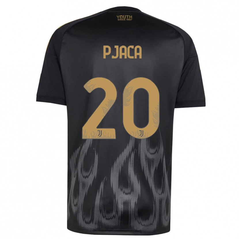 Danxen Dzieci Marko Pjaca #20 Czarny Brązowy Trzeci Komplet Koszulka 2026/27 Koszulki Klubowe