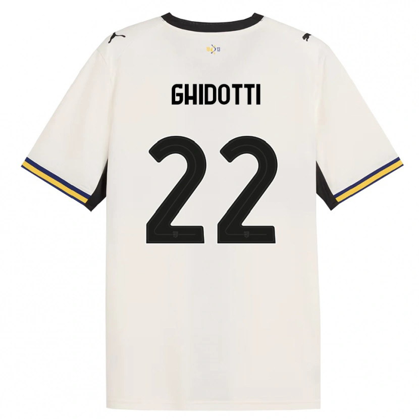 Danxen Dzieci Simone Ghidotti #22 Białawy Czarny Żółty Domowa Koszulka 2026/27 Koszulki Klubowe