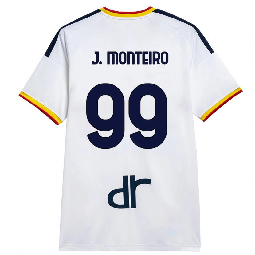 Danxen Dzieci Joël Monteiro #99 Biały Żółty Czerwony Wyjazdowa Koszulka 2026/27 Koszulki Klubowe