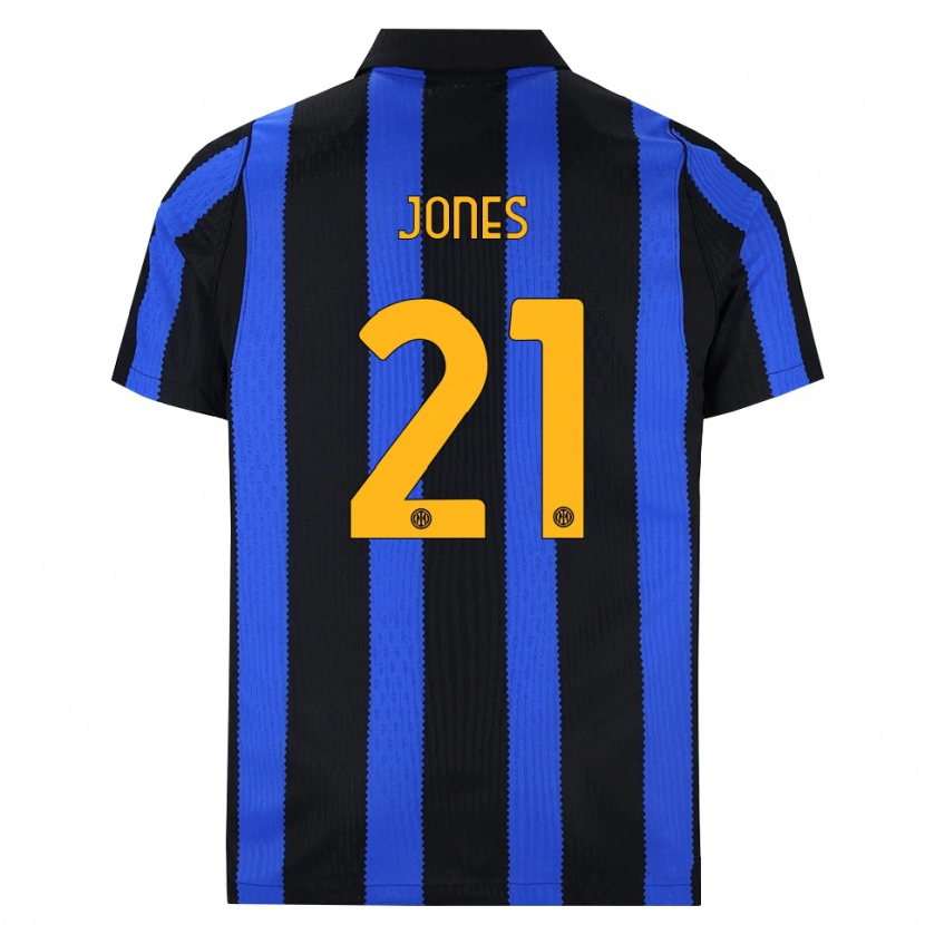 Danxen Męski Curtis Jones #21 Czarny Niebieski Żółty Domowa Koszulka 2026/27 Koszulki Klubowe