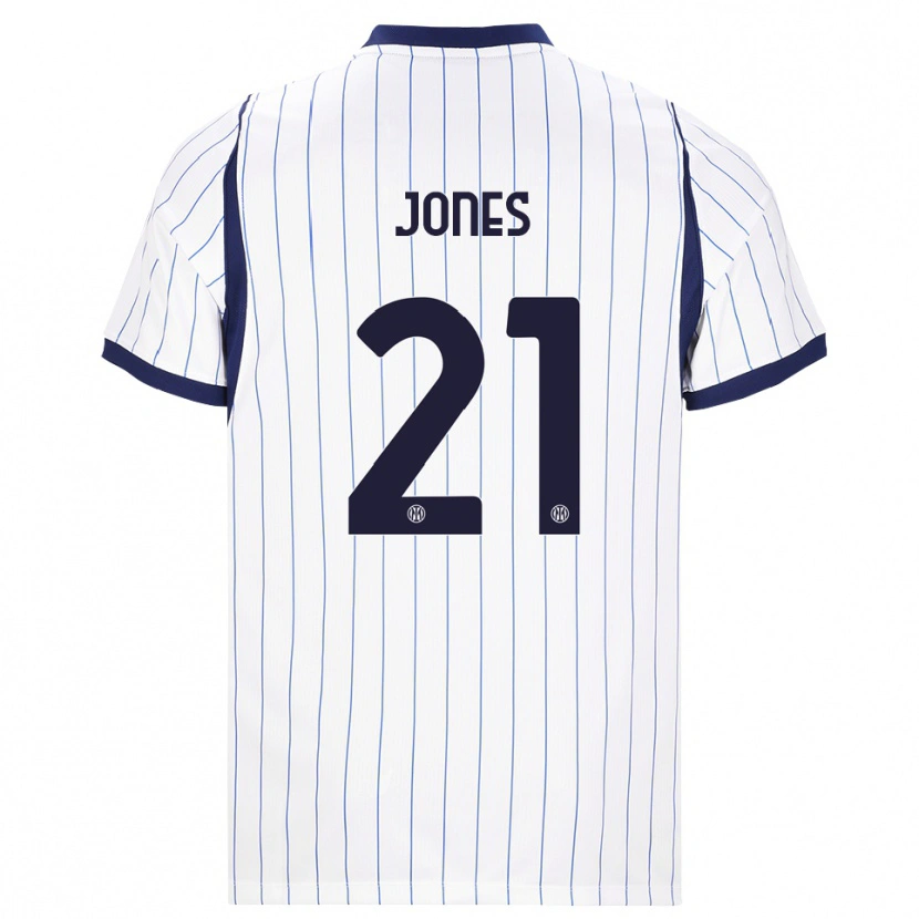 Danxen Męski Curtis Jones #21 Biały Granatowy Wyjazdowa Koszulka 2026/27 Koszulki Klubowe