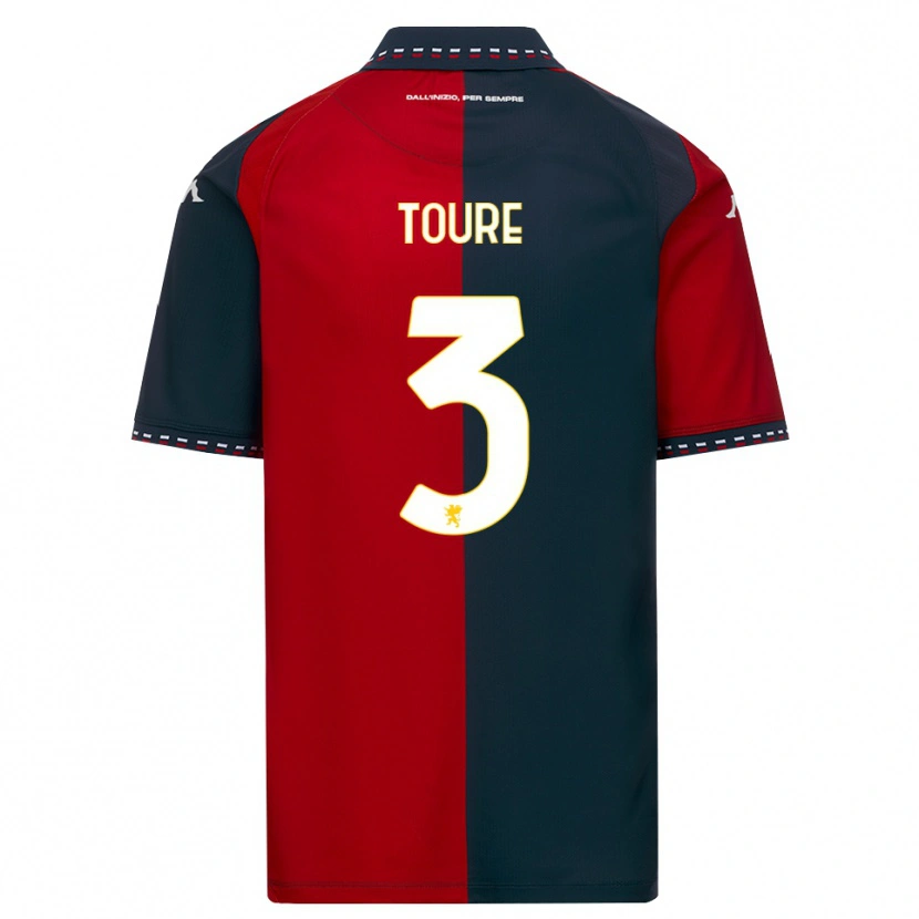Danxen Męski Mohamed Toure #3 Czerwony Czarny Biały Domowa Koszulka 2026/27 Koszulki Klubowe
