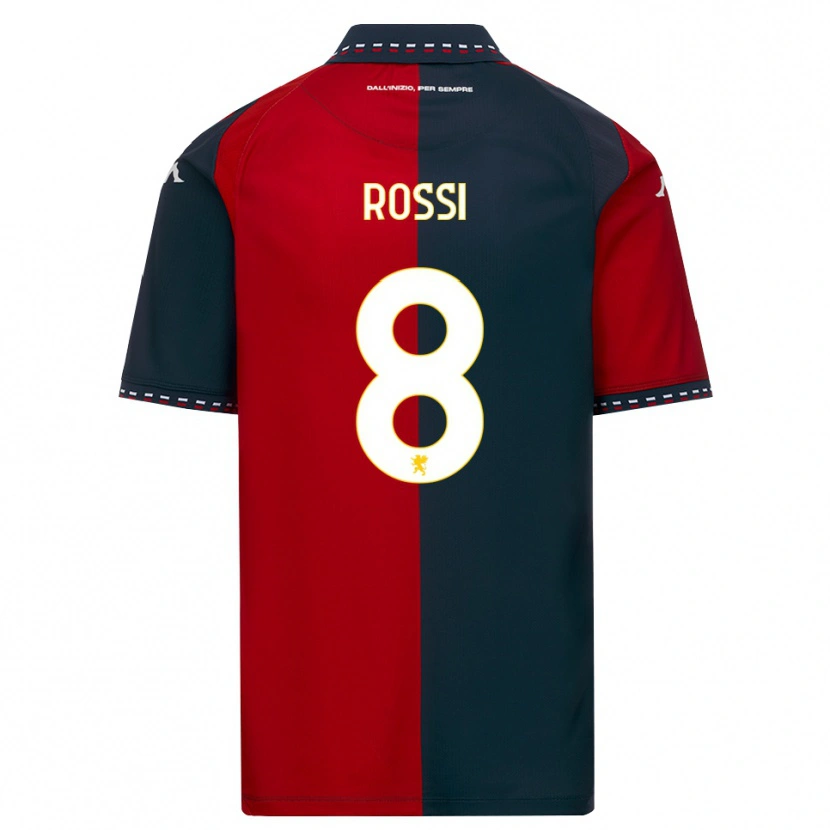 Danxen Męski Gianluca Rossi #8 Czerwony Czarny Biały Domowa Koszulka 2026/27 Koszulki Klubowe