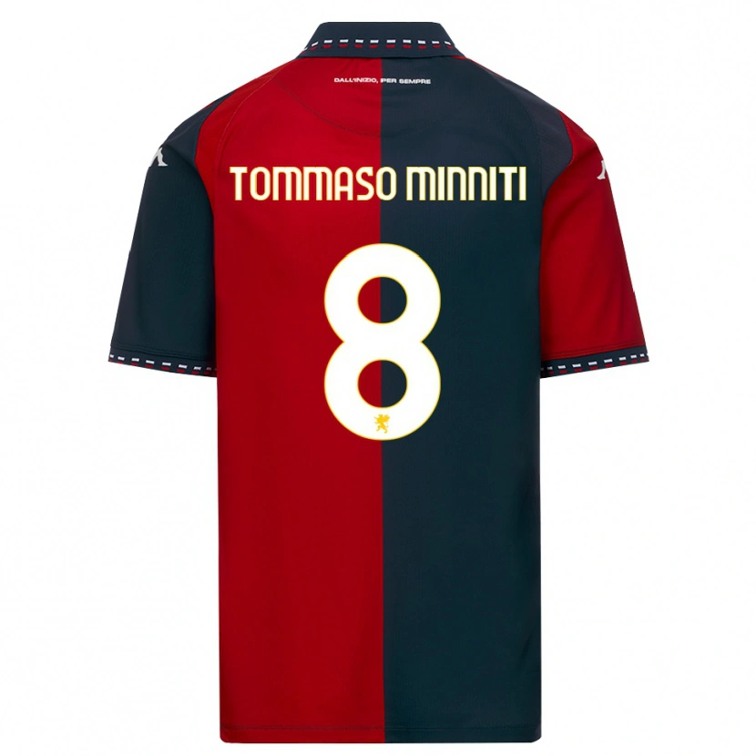 Danxen Męski Giovanni Tommaso Minniti #8 Czerwony Czarny Biały Domowa Koszulka 2026/27 Koszulki Klubowe
