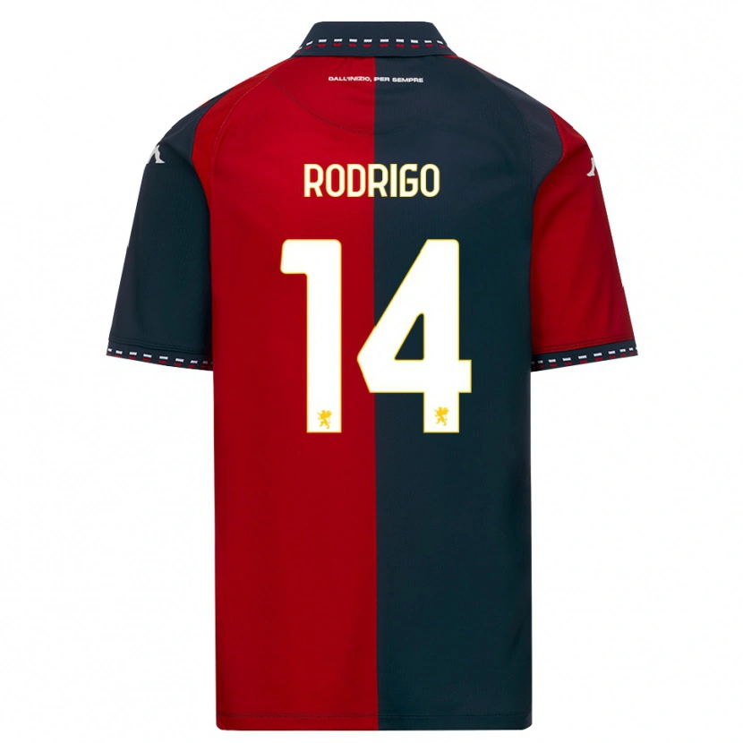 Danxen Męski Rodrigo Delgado De Albuquerque #14 Czerwony Czarny Biały Domowa Koszulka 2026/27 Koszulki Klubowe
