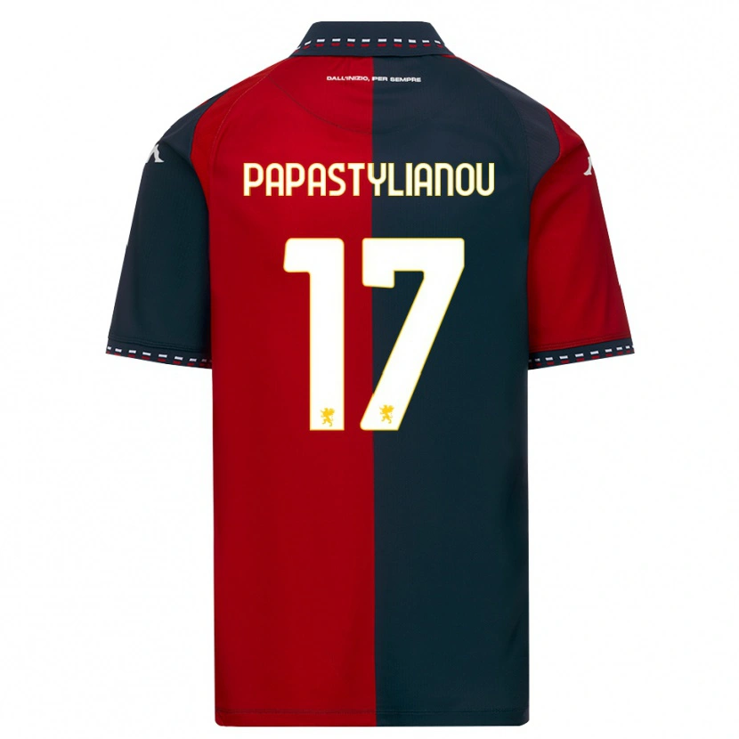 Danxen Męski Lysandros Andreas Papastylianou #17 Czerwony Czarny Biały Domowa Koszulka 2026/27 Koszulki Klubowe