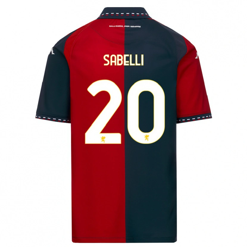 Danxen Męski Stefano Sabelli #20 Czerwony Czarny Biały Domowa Koszulka 2026/27 Koszulki Klubowe