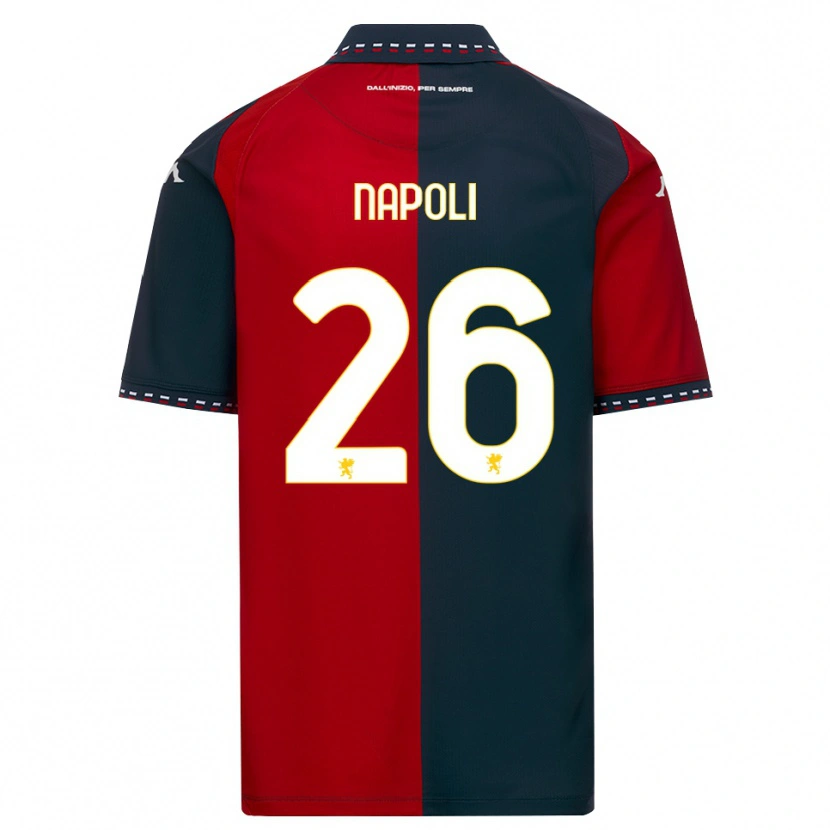Danxen Męski Pietro Napoli #26 Czerwony Czarny Biały Domowa Koszulka 2026/27 Koszulki Klubowe