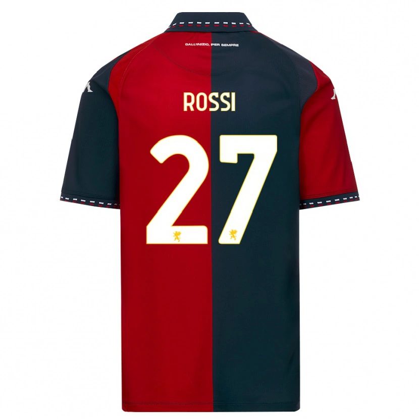 Danxen Męski Lucrezia Rossi #27 Czerwony Czarny Biały Domowa Koszulka 2026/27 Koszulki Klubowe