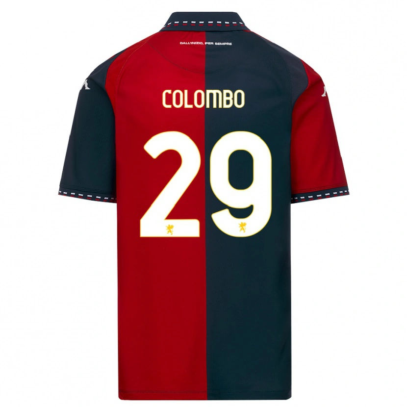Danxen Męski Lorenzo Colombo #29 Czerwony Czarny Biały Domowa Koszulka 2026/27 Koszulki Klubowe