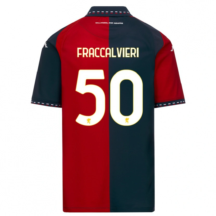 Danxen Męski Michele Fraccalvieri #50 Czerwony Czarny Biały Domowa Koszulka 2026/27 Koszulki Klubowe