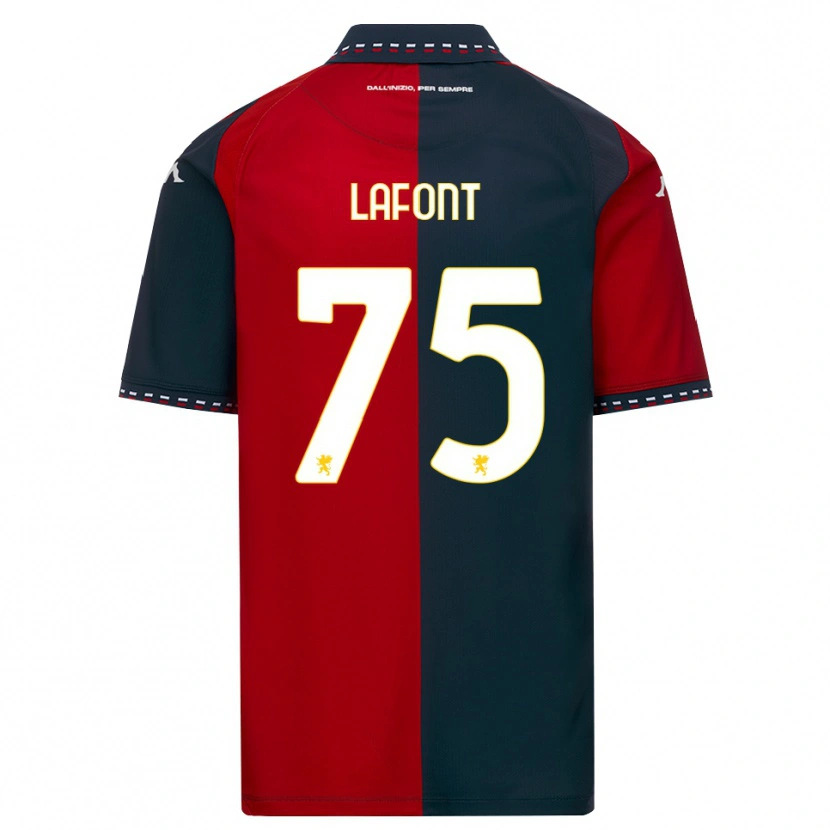 Danxen Męski Gaël Lafont #75 Czerwony Czarny Biały Domowa Koszulka 2026/27 Koszulki Klubowe