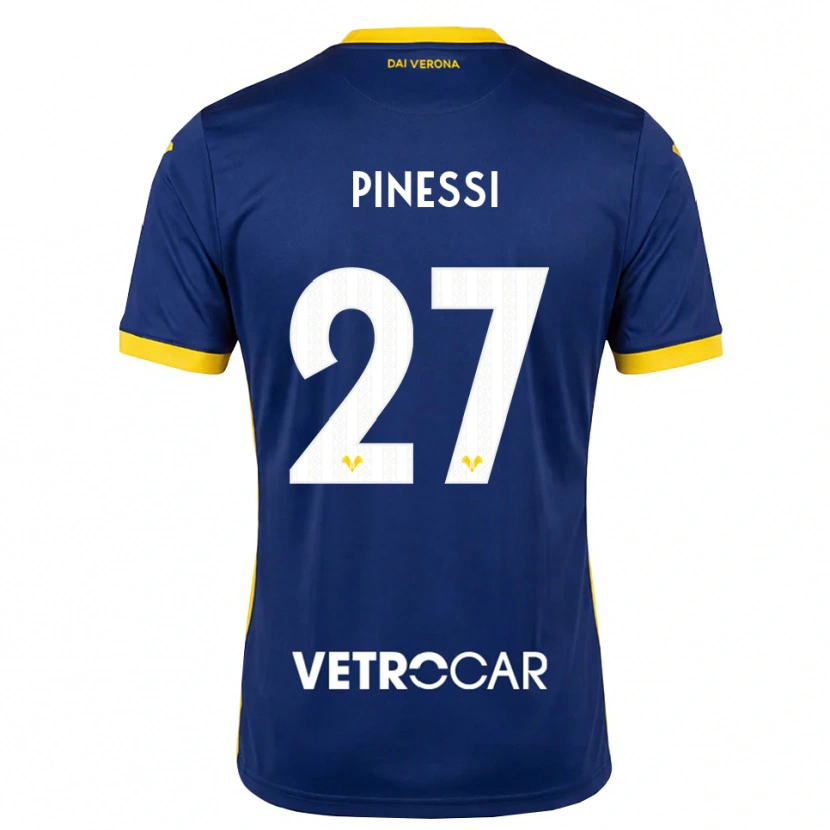 Danxen Męski Riccardo Pinessi #27 Królewski Niebieski Żółty Biały Domowa Koszulka 2026/27 Koszulki Klubowe