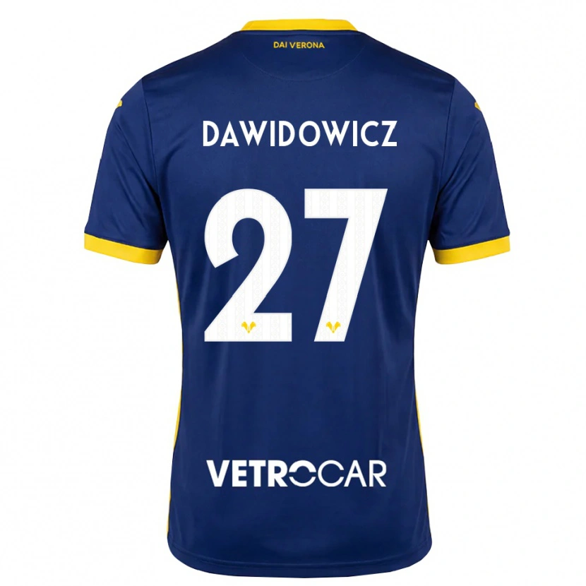Danxen Męski Pawel Dawidowicz #27 Królewski Niebieski Żółty Biały Domowa Koszulka 2026/27 Koszulki Klubowe