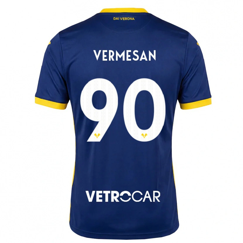 Danxen Męski Ioan Vermeșan #90 Królewski Niebieski Żółty Biały Domowa Koszulka 2026/27 Koszulki Klubowe