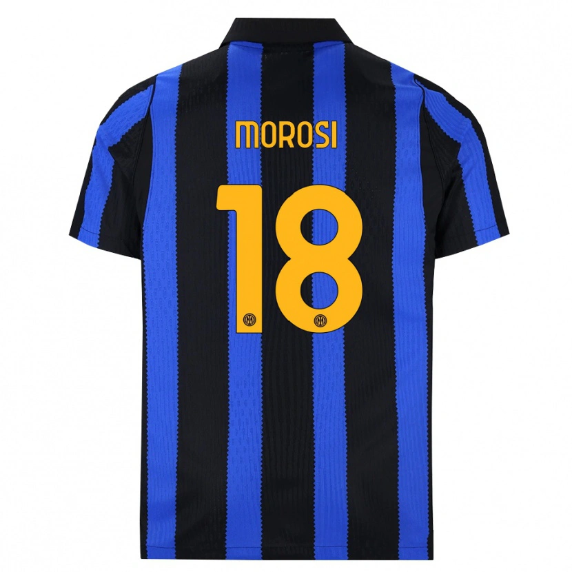 Danxen Męski Cesare Morosi #18 Czarny Niebieski Żółty Domowa Koszulka 2026/27 Koszulki Klubowe