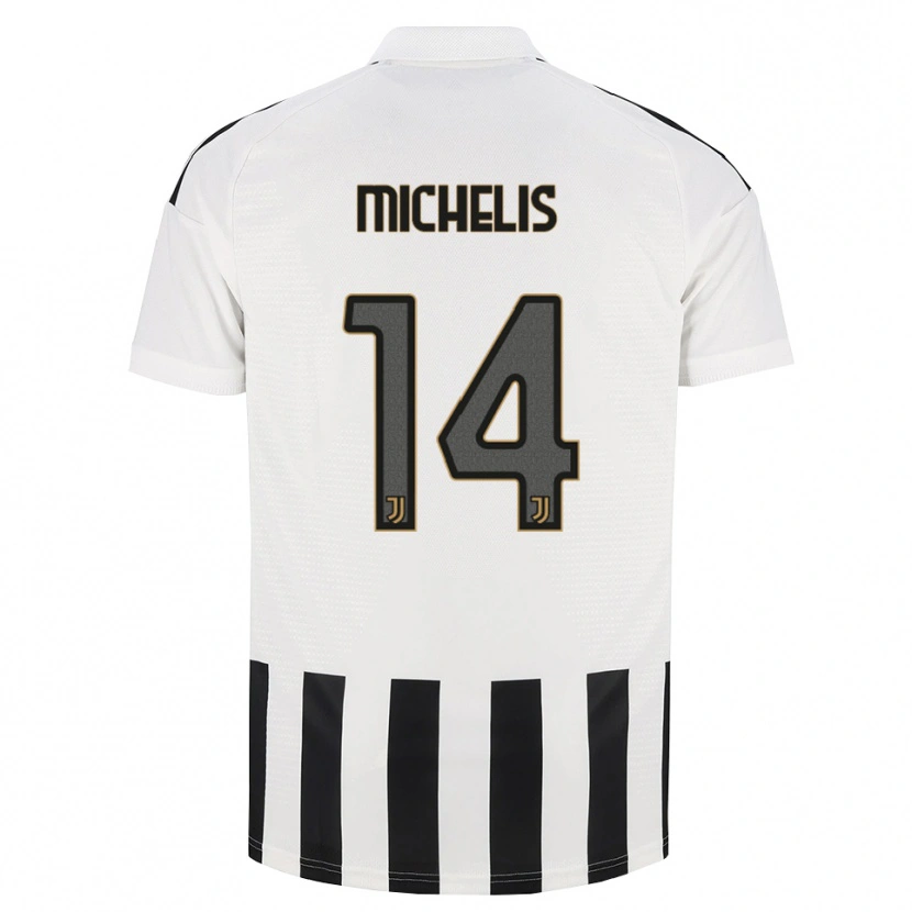 Danxen Męski Mattia Michelis #14 Czarny Biały Brązowy Domowa Koszulka 2026/27 Koszulki Klubowe
