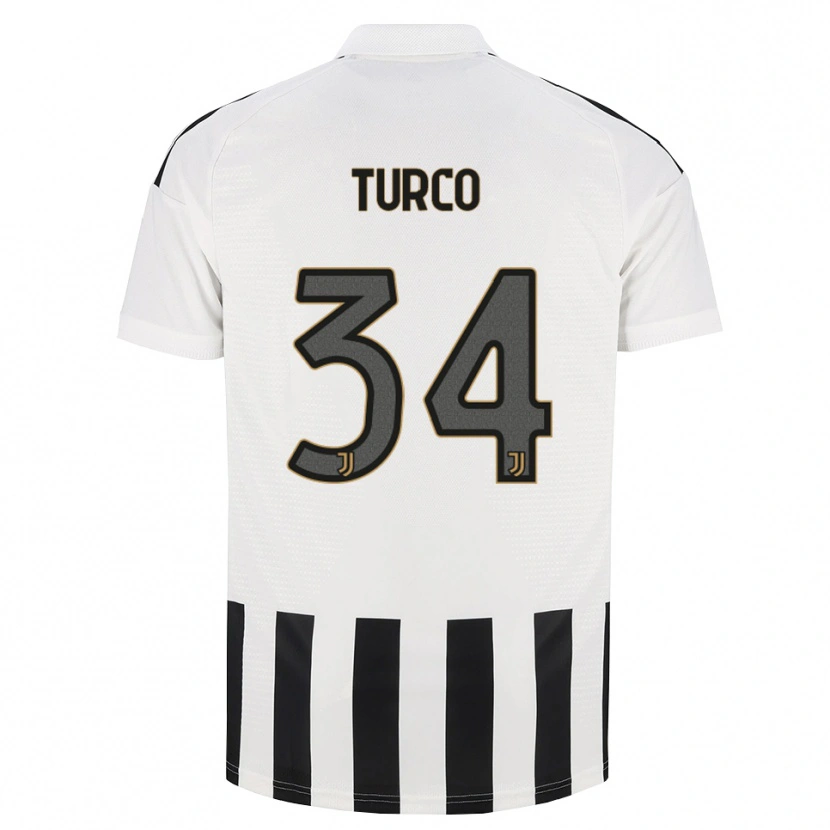 Danxen Męski Stefano Turco #34 Czarny Biały Brązowy Domowa Koszulka 2026/27 Koszulki Klubowe