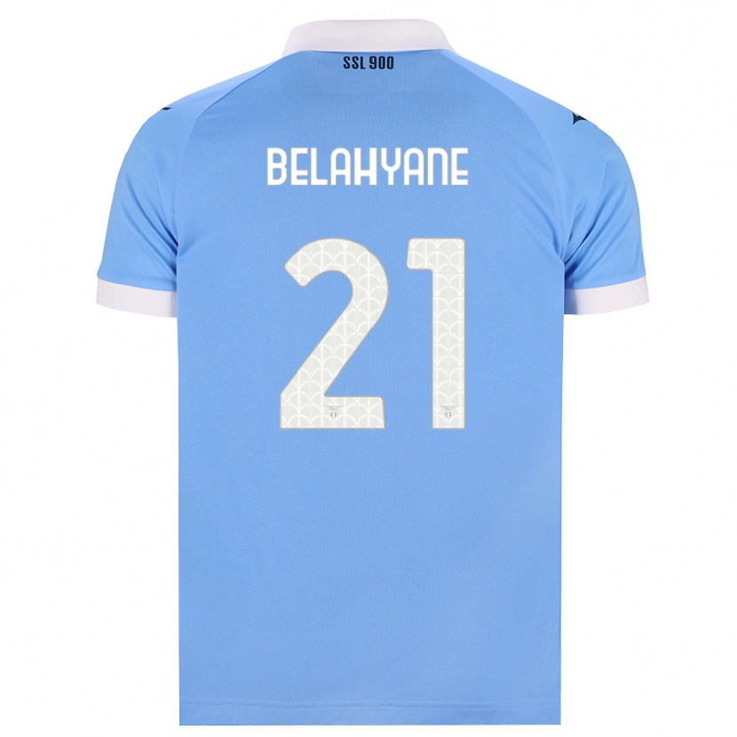 Danxen Męski Reda Belahyane #21 Błękitny Czarny Biały Domowa Koszulka 2026/27 Koszulki Klubowe