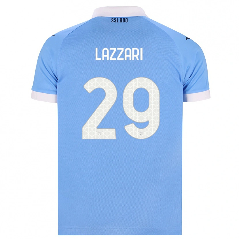 Danxen Męski Manuel Lazzari #29 Błękitny Czarny Biały Domowa Koszulka 2026/27 Koszulki Klubowe