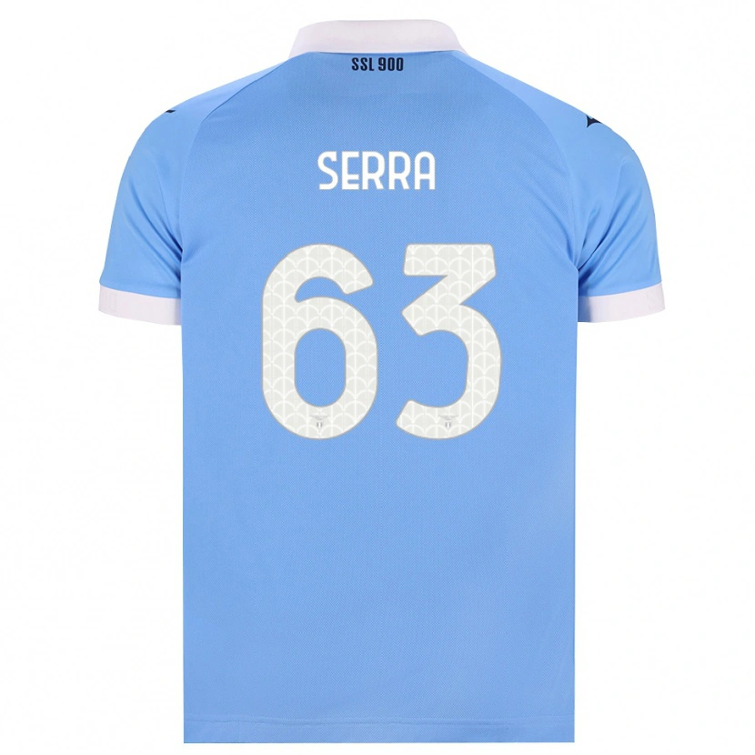 Danxen Męski Federico Serra #63 Błękitny Czarny Biały Domowa Koszulka 2026/27 Koszulki Klubowe