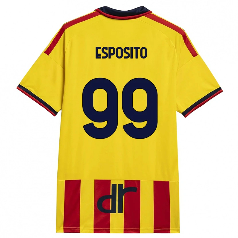 Danxen Męski Pasquale Esposito #99 Żółty Czerwony Domowa Koszulka 2026/27 Koszulki Klubowe