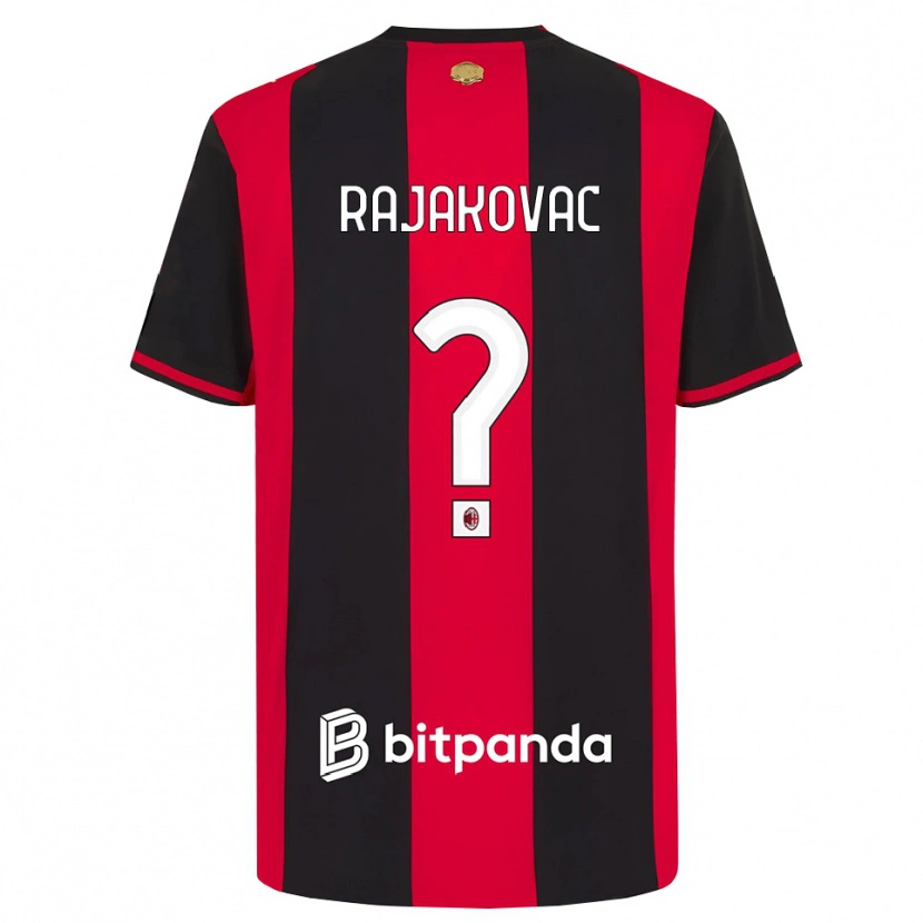 Danxen Męski Mihajlo Rajakovac #0 Czerwony Czarny Biały Domowa Koszulka 2026/27 Koszulki Klubowe