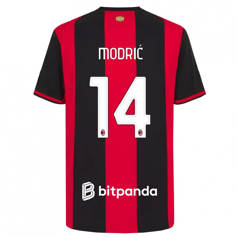 Danxen Męski Luka Modrić #14 Czerwony Czarny Biały Domowa Koszulka 2026/27 Koszulki Klubowe