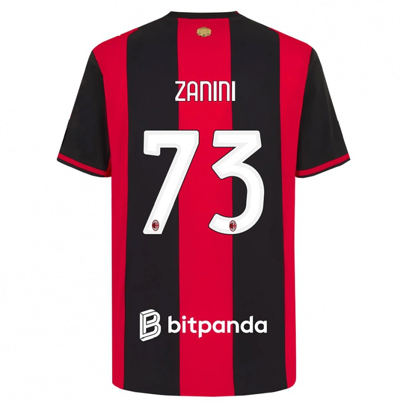 Danxen Męski Paola Zanini #73 Czerwony Czarny Biały Domowa Koszulka 2026/27 Koszulki Klubowe