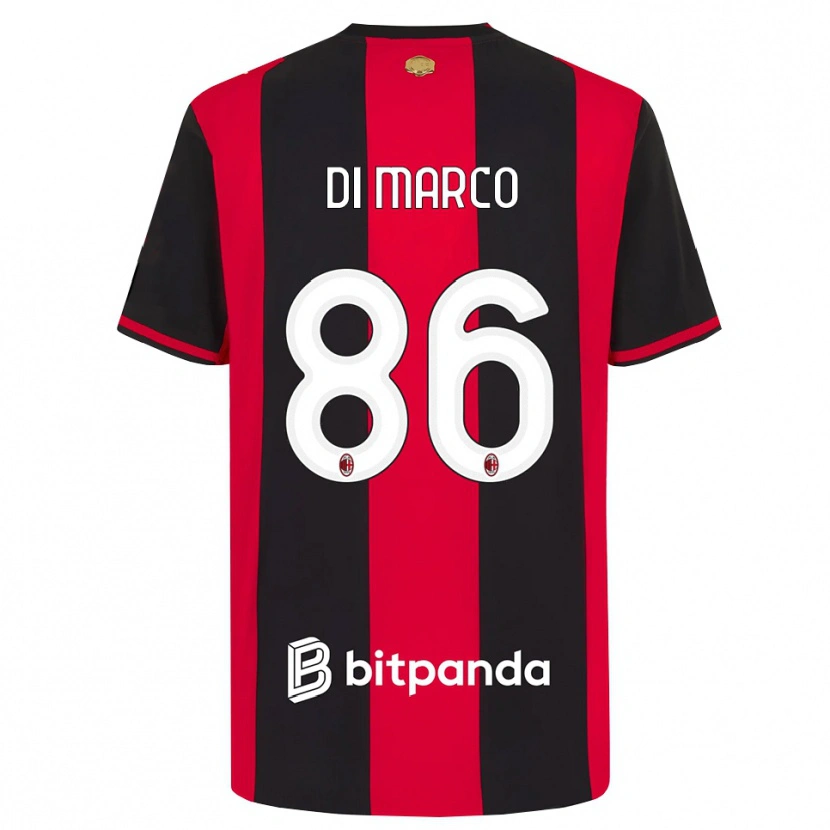Danxen Męski Luca Di Marco #86 Czerwony Czarny Biały Domowa Koszulka 2026/27 Koszulki Klubowe