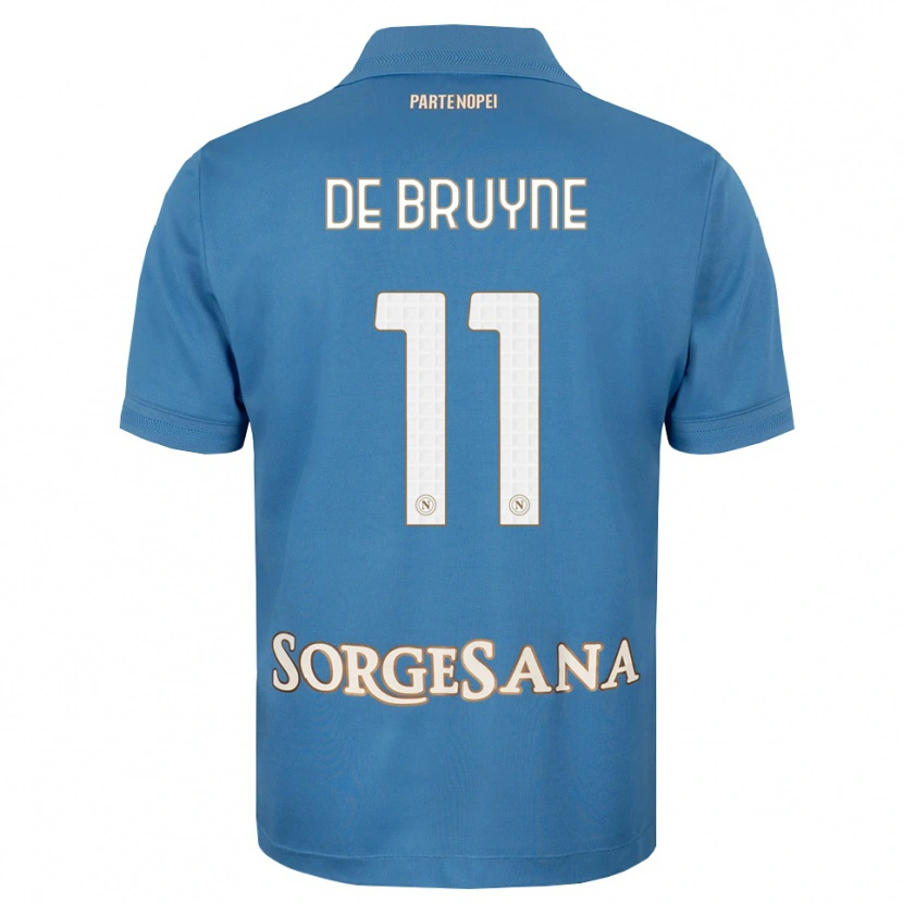 Danxen Męski Kevin De Bruyne #11 Niebieski Mglisty Biały Domowa Koszulka 2026/27 Koszulki Klubowe