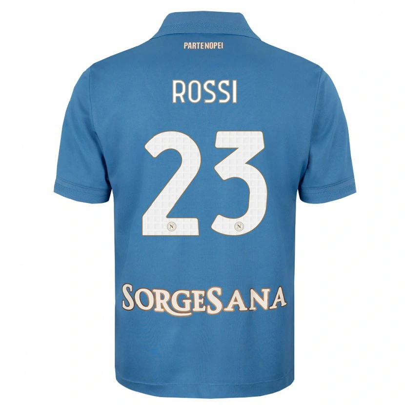 Danxen Męski Leonardo Rossi #23 Niebieski Mglisty Biały Domowa Koszulka 2026/27 Koszulki Klubowe