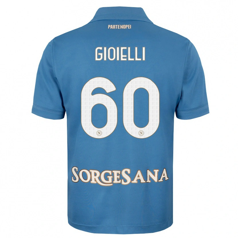 Danxen Męski Francesco Gioielli #60 Niebieski Mglisty Biały Domowa Koszulka 2026/27 Koszulki Klubowe